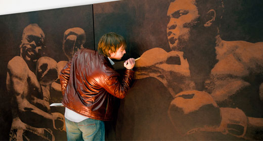 Mark Evans is an artist with one tool — a knife