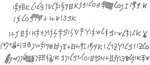 Phoenician inscription from the late 11th century BC