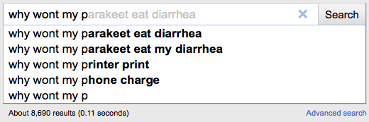 why wont my parakeet eat my diarrhea