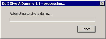 …does not give a damn