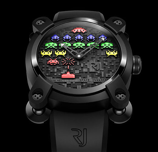 Romain Jerome, a Swiss watchmaker, is making an extremely limited edition (78 pieces!) Space Invaders watches