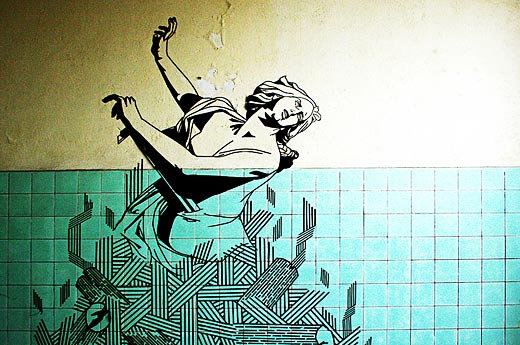 Urban tape graffiti