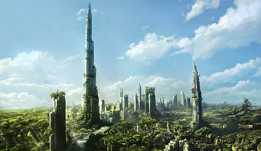 Plants taking over a dessert city sounds suitably apocalyptic