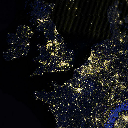 Beautiful pictures from NASA of Olympics host nations past and present